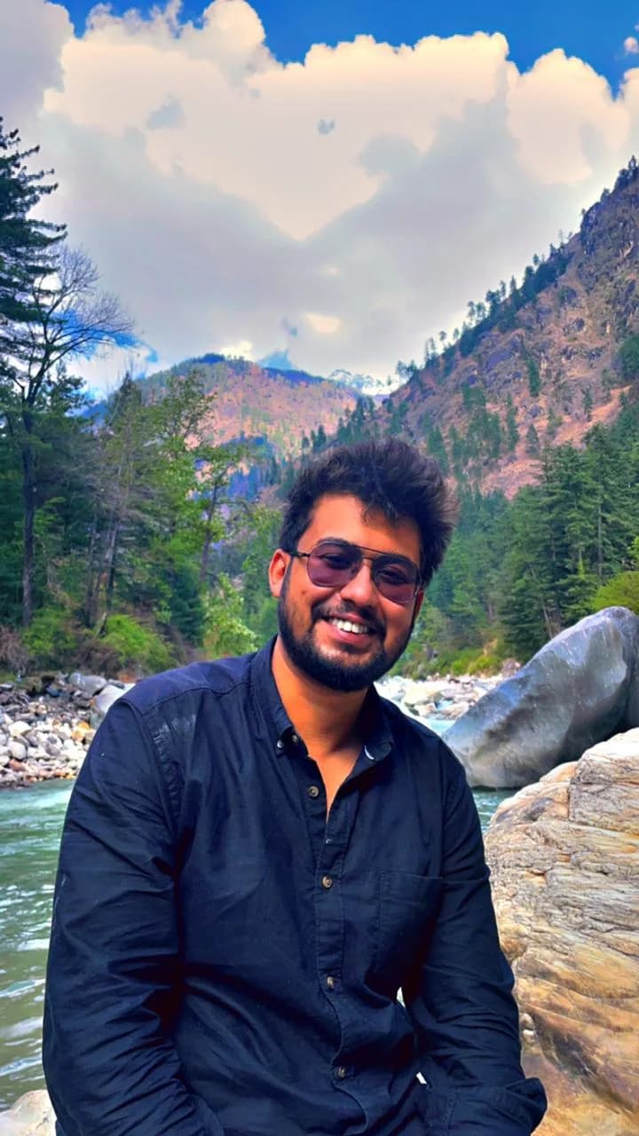 Sabyasachi Mishra outdoors in the mountains